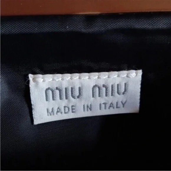 Miu Miu Black Clutch with Crystal Accents - Picture 8 of 9